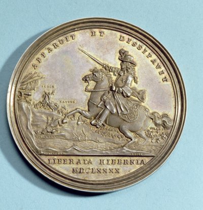 Medal commemorating the Battle of the Boyne, 1690 by Jan Luder